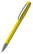 Klio Boa high gloss balpen met metalen punt en clip - Yellow
