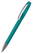 Klio Boa transparent balpen met metalen punt en clip - Turquoise transparent