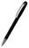 Klio Boa transparent balpen met metalen punt en clip - Black transparent