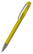 Klio Boa transparent balpen met metalen punt en clip - Yellow transparent