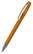 Klio Boa transparent balpen met metalen punt en clip - Orange transparent