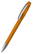 Klio Boa ice transparent balpen met metalen punt en clip - Orange ice