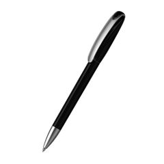 Klio Boa ice transparent ballpoint pen with metal tip and clip
