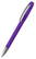 Klio Boa ice transparent balpen met metalen punt en clip - Purple ice