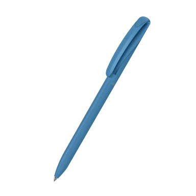 Klio Boa matt eco wood ballpoint pen - Light blue wood
