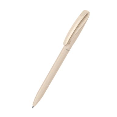 Klio Boa matt eco wood ballpoint pen - White wood
