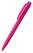 Klio Zeno high gloss balpen met transparante pusher - Magenta/pink transparent