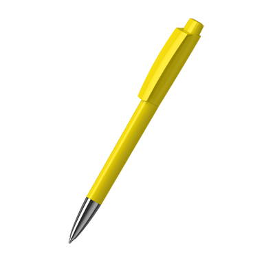 Klio Zeno high gloss balpen met metalen punt - Yellow