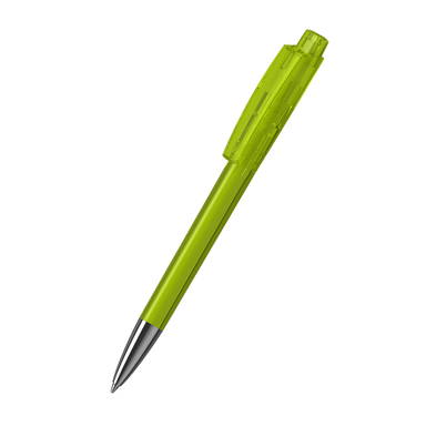 Klio Zeno transparent balpen met metalen punt - Light green transparent