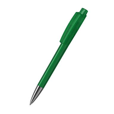 Klio Zeno transparent balpen met metalen punt - Green transparent