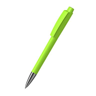 Klio Zeno softtouch balpen met metalen punt - Softtouch ligth green/light green