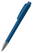 Klio Zeno softtouch ballpoint pen with metal tip - Softtouch medium blue/medium blue