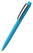 Klio Zeno high gloss balpen met metalen clip - Cyan
