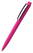 Klio Zeno high gloss balpen met metalen clip - Magenta