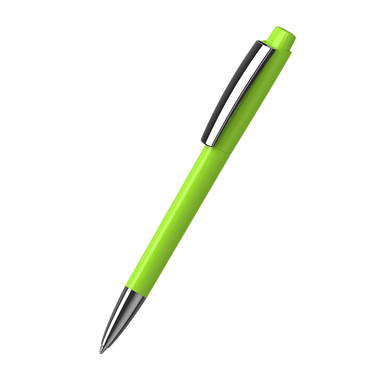 Klio Zeno high gloss balpen met metalen punt en clip - Light green