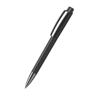 Klio Zeno high gloss balpen met metalen punt en clip - Anthracite
