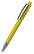 Klio Zeno transparent ballpoint pen with metal tip and clip - Transparent yellow
