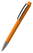 Klio Zeno softtouch ballpoint pen with metal tip and clip - Softtouch light orange/light orange