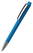 Klio Zeno softtouch ballpoint pen with metal tip and clip - Softtouch light blue/light blue