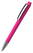 Klio Zeno softtouch ballpoint pen with metal tip and clip - Softtouch magenta/magenta