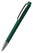 Klio Zeno softtouch ballpoint pen with metal tip and clip - Softtouch dark green/dark green