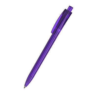 Klio Qube transparent balpen - Purple transparent