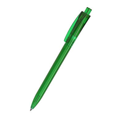 Klio Qube transparent balpen - Green transparent