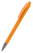 Klio Qube high gloss balpen met metalen punt - Light orange