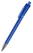 Klio Qube transparent balpen met metalen punt - Blue transparent