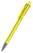 Klio Qube transparent balpen met metalen punt - Yellow transparent