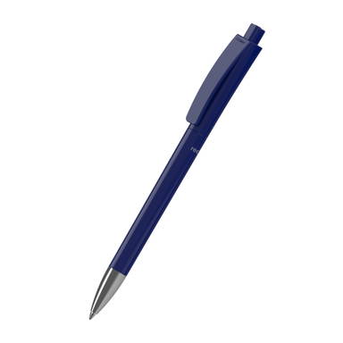 klio Qube recycling balpen met metalen punt - Dark blue