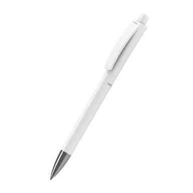 klio Qube recycling balpen met metalen punt - White