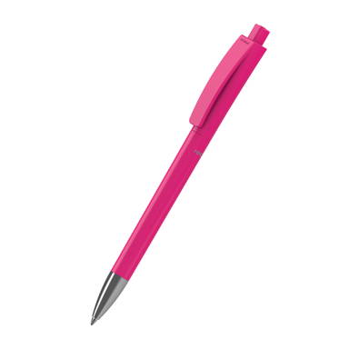klio Qube recycling balpen met metalen punt - Magenta