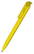 Klio Trias high gloss balpen met transparante clip - Yellow/yellow transparent