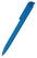 Klio Trias high gloss balpen met transparante clip - Light blue/blue transparent