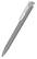 Klio Trias high gloss balpen met transparante clip - Grey/transparent