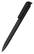 Klio Trias transparent balpen met high gloss clip - Black transparent/black