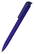 Klio Trias transparent balpen met high gloss clip - Dark blue transparent/dark blue