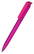 Klio Trias transparent balpen met high gloss clip - Pink transparent/dark blue
