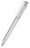 Klio Trias transparent balpen met high gloss clip - Transparent/white