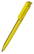Klio Trias transparent balpen met high gloss clip - Yellow transparent/yellow