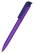 Klio Trias transparent balpen met high gloss clip - Purple transparent/dark blue