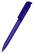 Klio Trias softfrost balpen met transparante clip - Softfrost dark blue/dark blue transparent