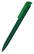Klio Trias softtouch balpen met transparante clip - Softtouch dark green /green transparent