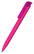 Klio Trias softtouch balpen met transparante clip - Softtouch magenta/pink transparent