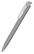 Klio Trias softtouch balpen met transparante clip - Softtouch grey/transparent