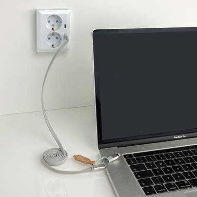 Arc Ultra-thin RCS recycled 60W 2 in 1 magnetische kabel
