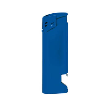 Elektronische aansteker met opener - Blauw