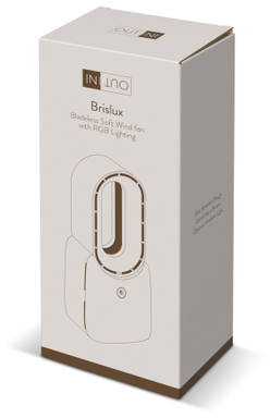 Ventilatore senza pale Brislux con illuminazione LED - Beige