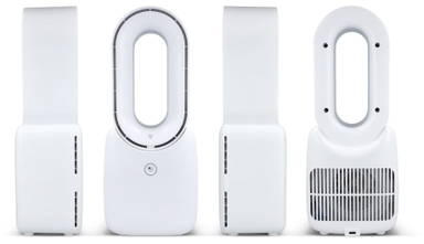 Ventilatore senza pale Brislux con illuminazione LED - Bianco
